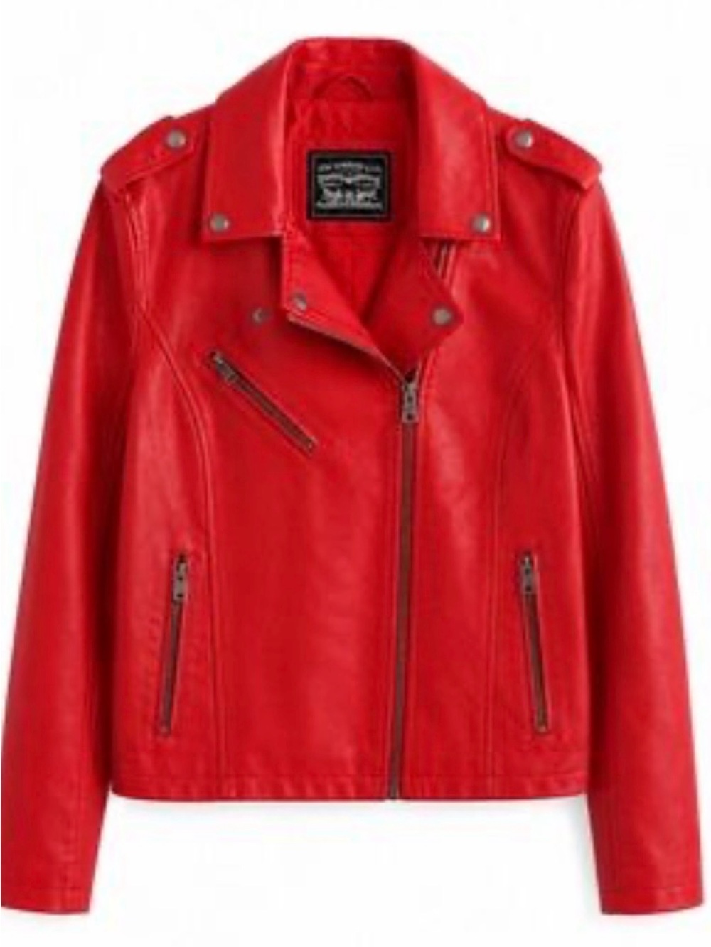 Levi's Red Women's Moto Leather Jacket